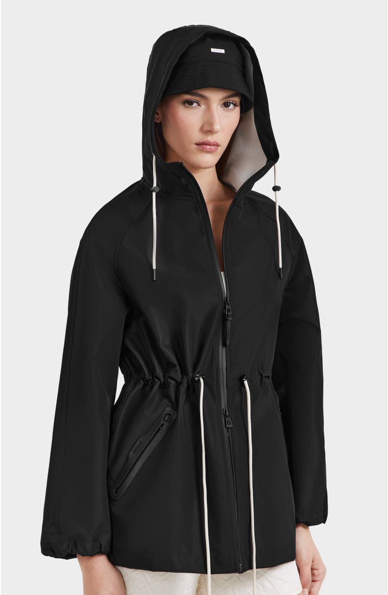 Rudsak SOPHIE WOMEN'S SHORT HOODED RAIN TRENCH, Alternate, color, 
