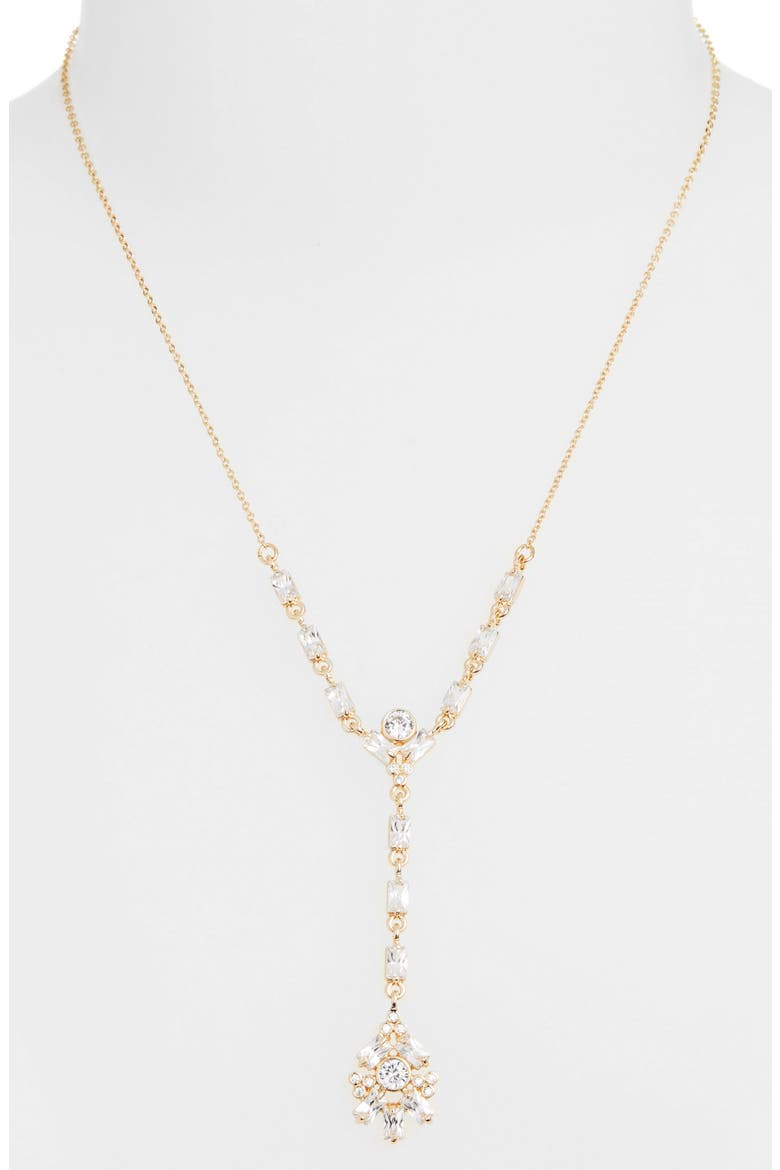 Y-Necklace, Alternate, color, GOLD