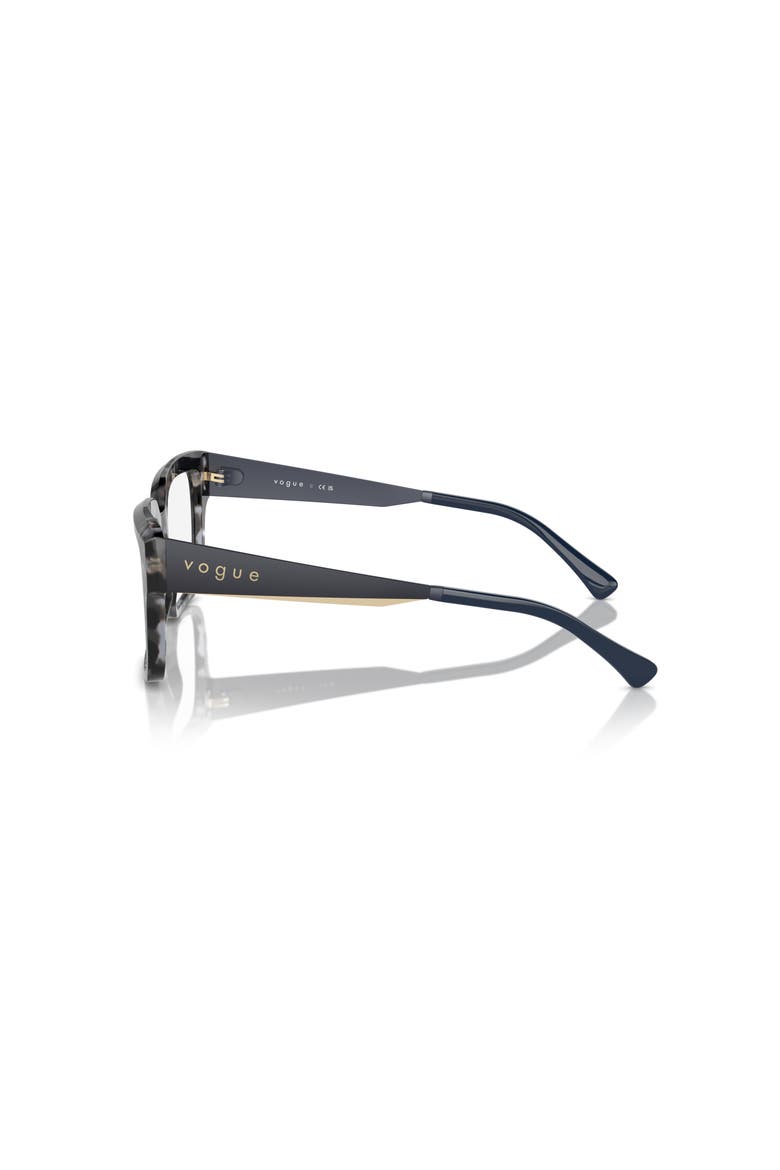 53mm Rectangle optical glasses, Alternate, color, Blue