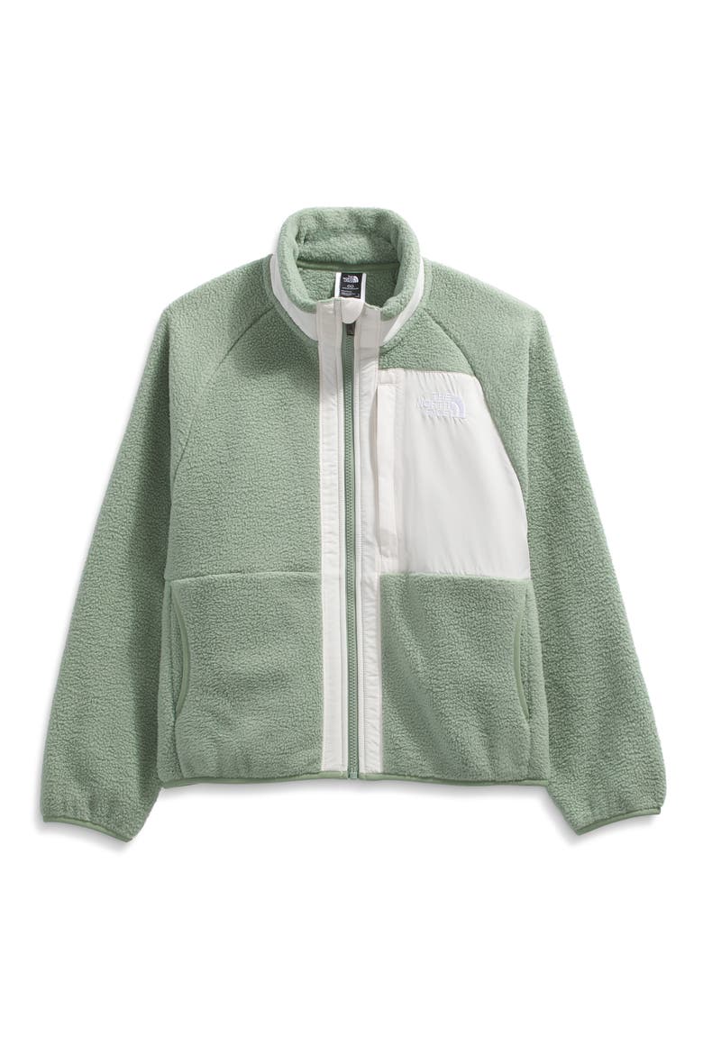 Kids' Yumiori Full Zip Fleece Jacket, Main, color, SLATE MOSS/ WHITE DUNE