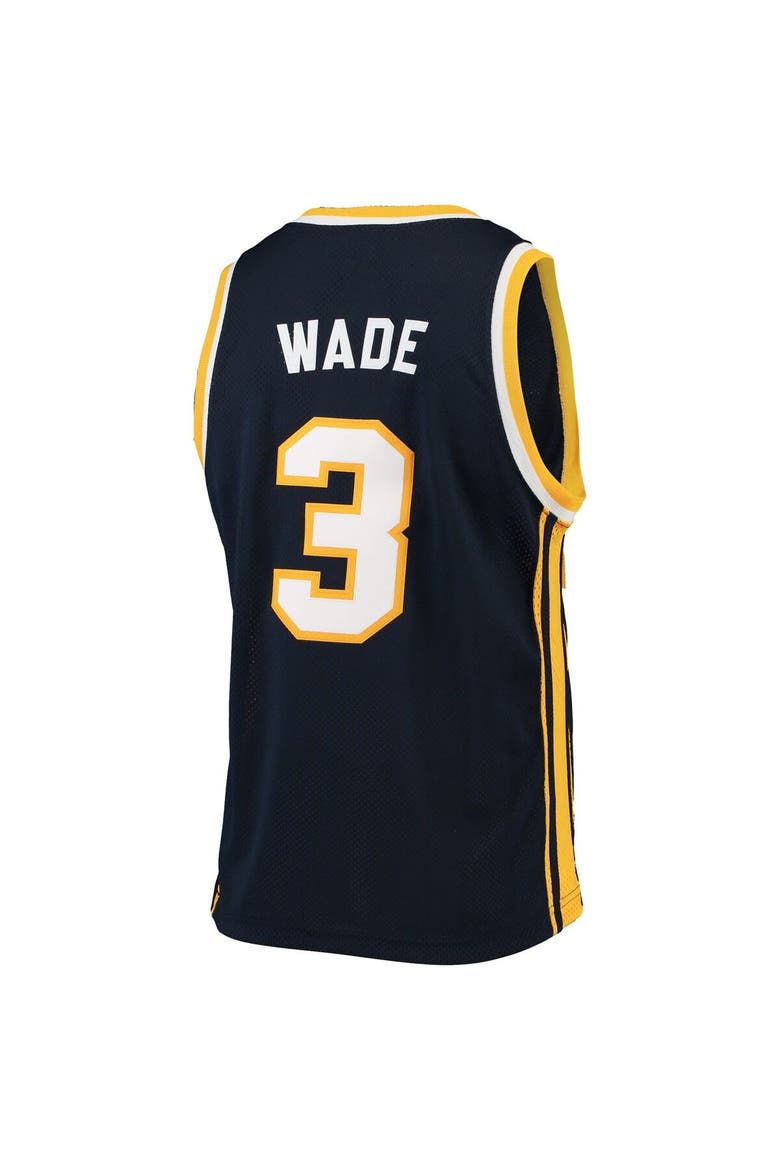 Men's Original Retro Brand Dwyane Wade Navy Marquette Golden Eagles Alumni Basketball Jersey, Alternate, color, Navy