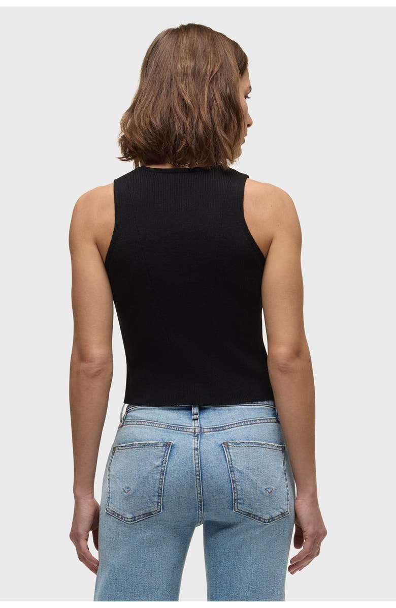 Hudson Jeans sleeveless v-neck sweater, Alternate, color, Black