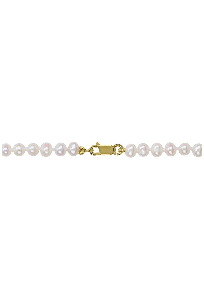 Cultured Pearl Necklace, 3–4mm, Alternate, color, WHITE