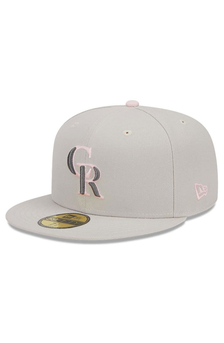 New Era Men's New Era  Khaki Colorado Rockies 2023 Mother's Day On-Field 59FIFTY Fitted Hat, Alternate, color, 