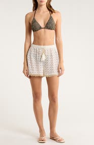 Ramy Brook Mina Zigzag Cover-Up Shorts