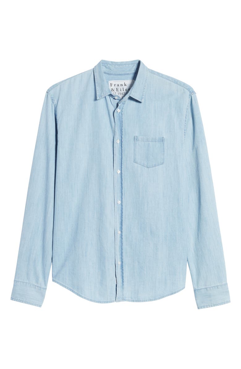 Frank & Eileen Luke Regular Fit Chambray Button-Up Sport Shirt, Alternate, color,