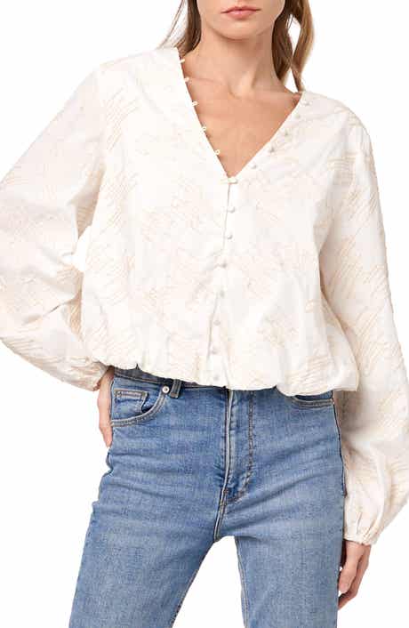 Ann Embroidered Bubble Top