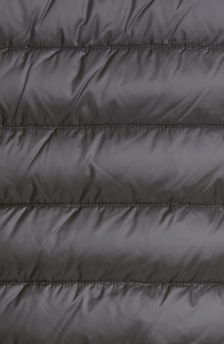 Moncler Quilted Down & Wool Short Cardigan, Alternate, color, 