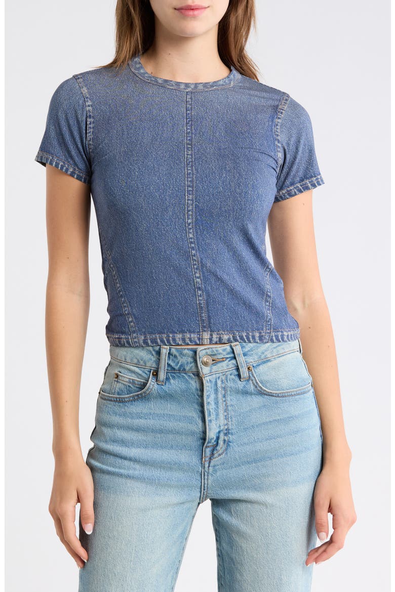 rb Miramar Trompe l'Oeil Print T-Shirt, Main, color, LAKEWOOD