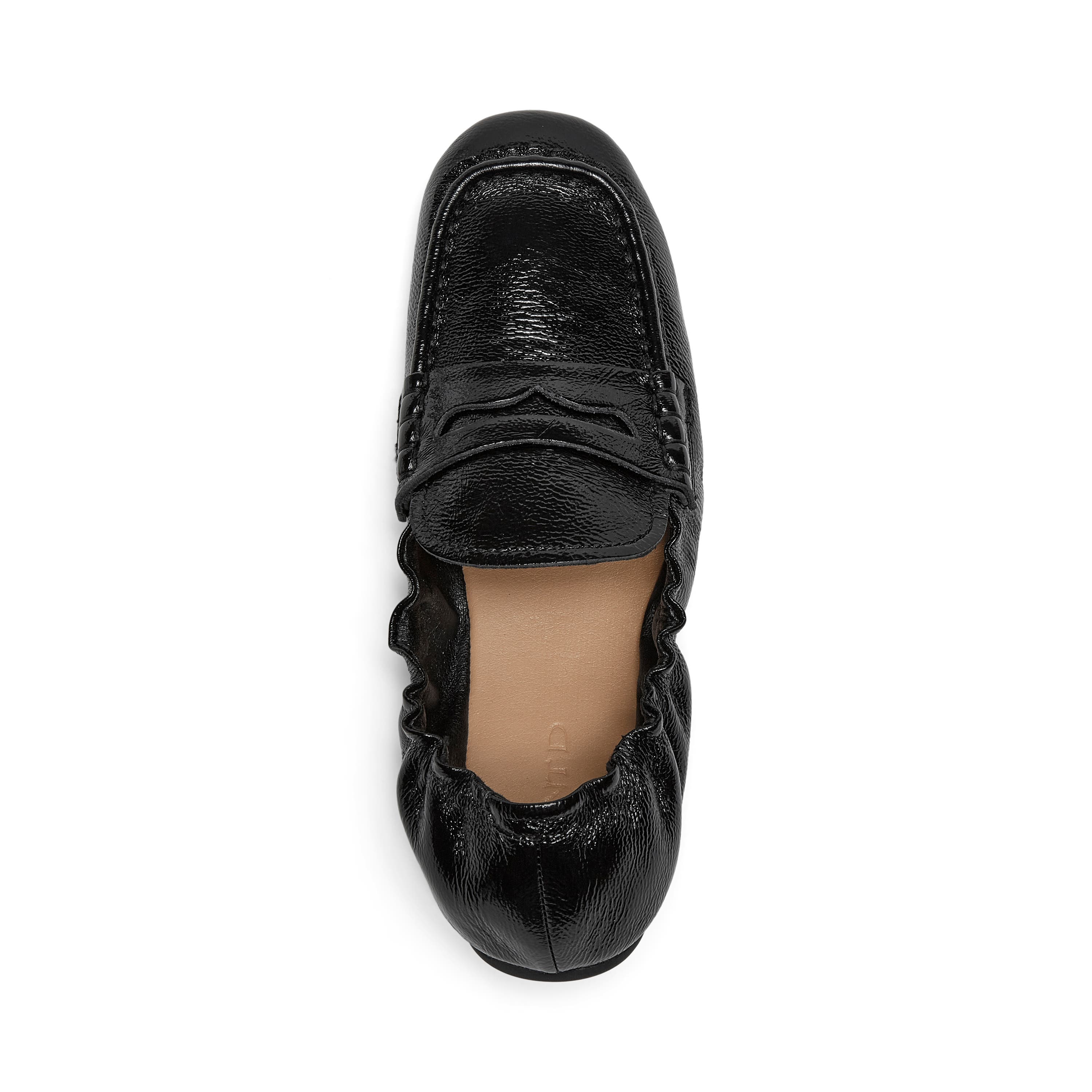 Will be Loafer, Alternate, color, Black Crinkle Leather