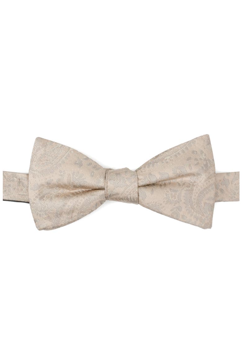 Paisley Silk Bow Tie, Main, color, TAN