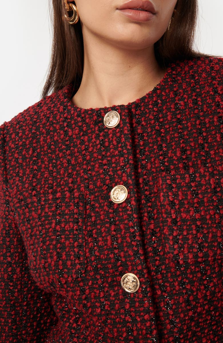 CAMI NYC Wrenley Metallic Tweed Jacket, Alternate, color, 