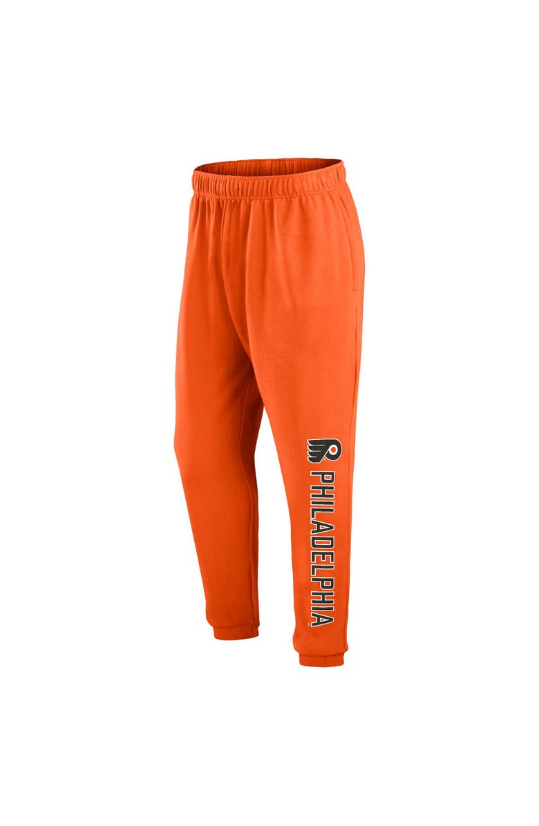 FANATICS Men's Fanatics Branded Orange Philadelphia Flyers Chop Block Fleece Sweatpants, Alternate, color, Orange