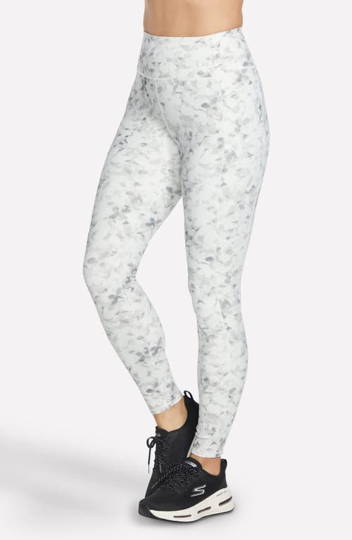 Skechers Go Flex Rib Floral Mirage Full Length High-waisted Pocket Leggings In Multi
