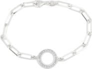 MESHMERISE Pavé Diamond Circle Charm Bracelet - 0.12 ctw