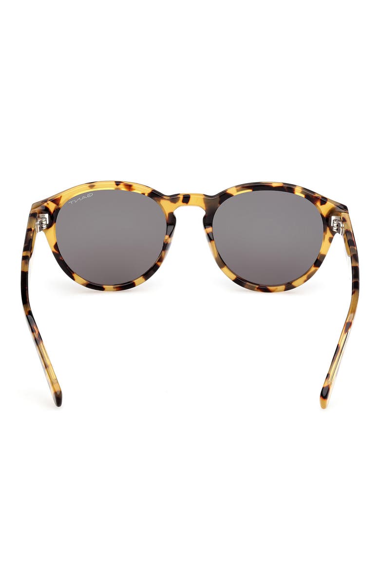 Round Sunglasses, Alternate, color, BLONDE HAVANA / GREEN