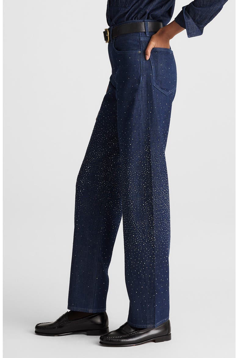 The Embellished Balloon Jeans, Alternate, color, RINSE WASH