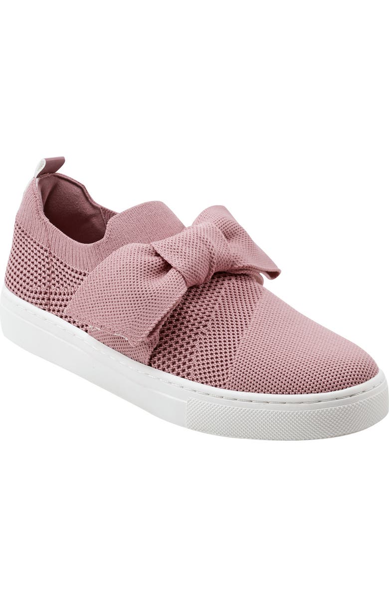 Bandolino Bryce2 Knit Sneaker, Main, color, Rose Gold/ Mettalic Taupe