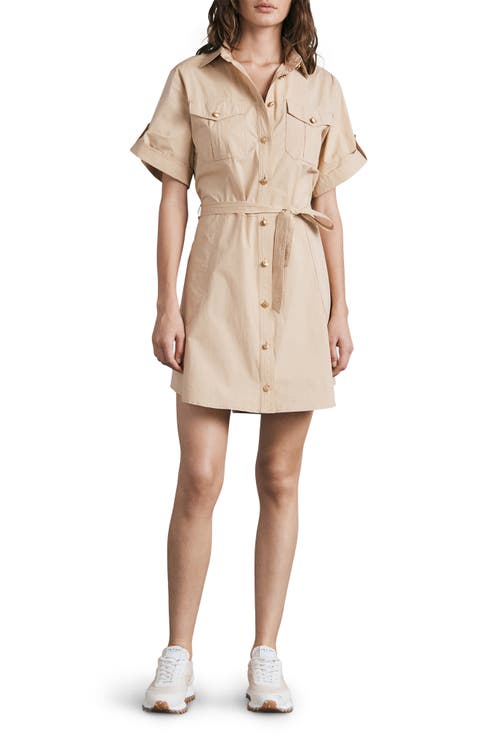 Roxanne Cotton Mini Shirtdress
