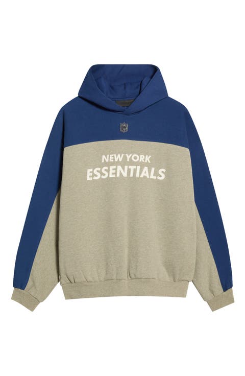 New York Giants 90s Relaxed Colorblock Hoodie