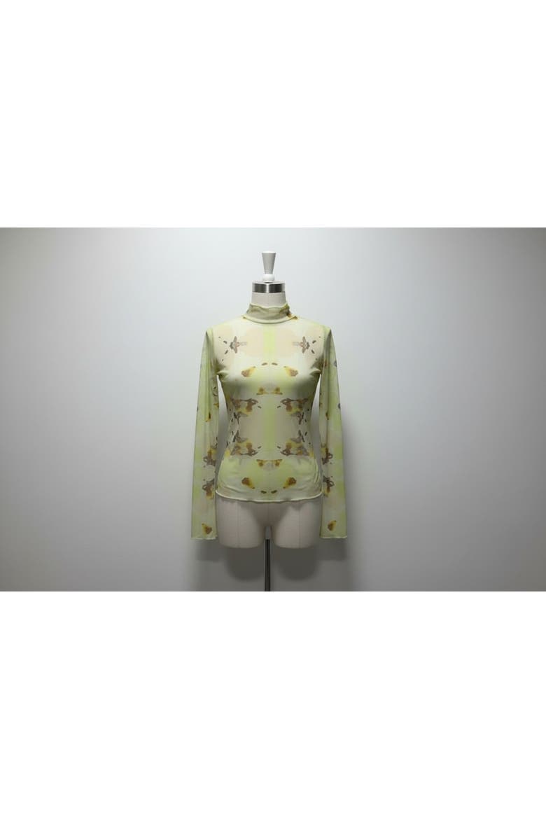 Lara Mesh Top, Alternate, color, Green