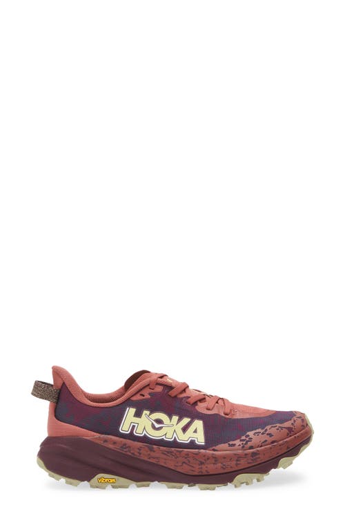 Hoka Speedgoat 6 Trail Running Shoe In Red