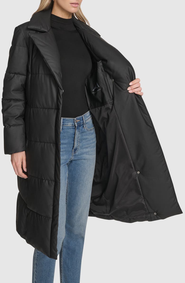Andrew Marc Farren Water Resistant Puffer Coat, Alternate, color, Black