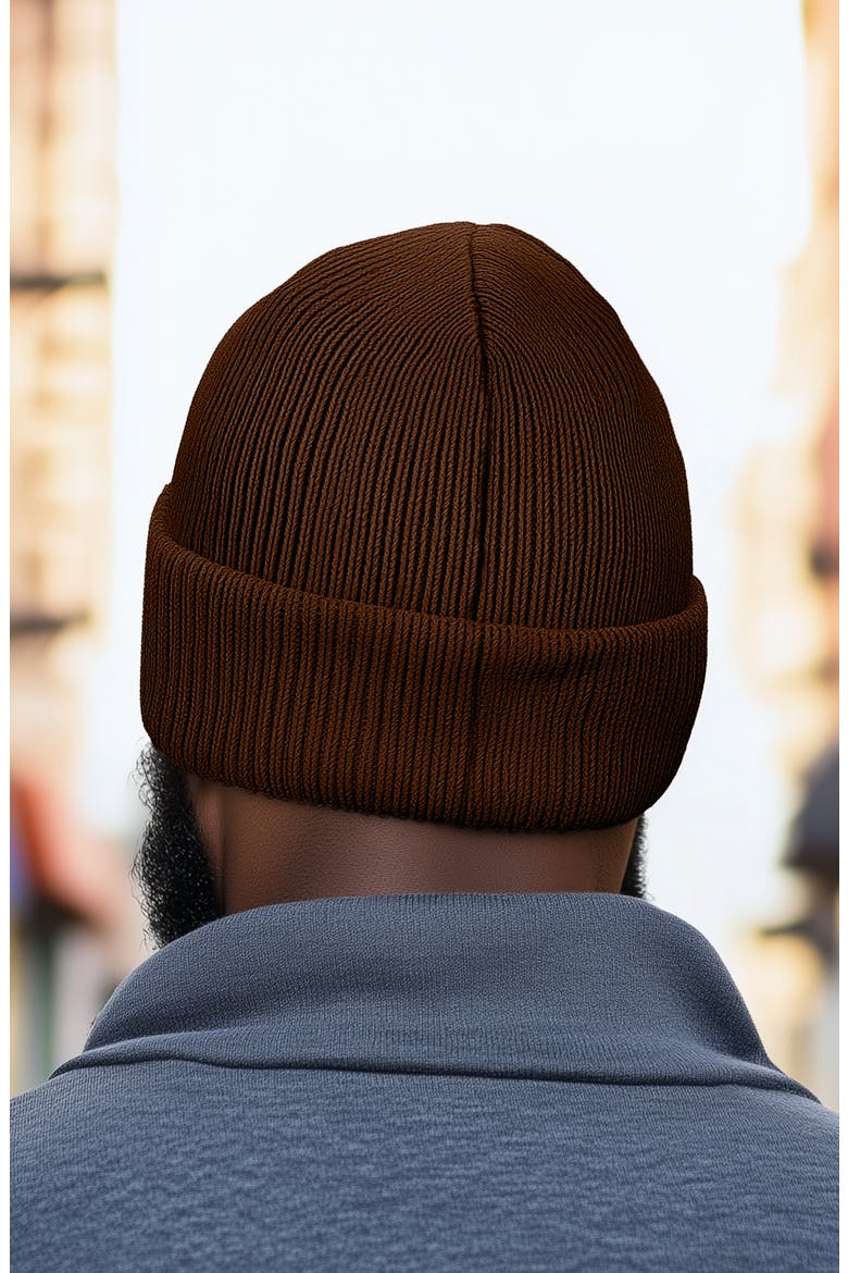 Molecule Beanie, Alternate, color, Brown