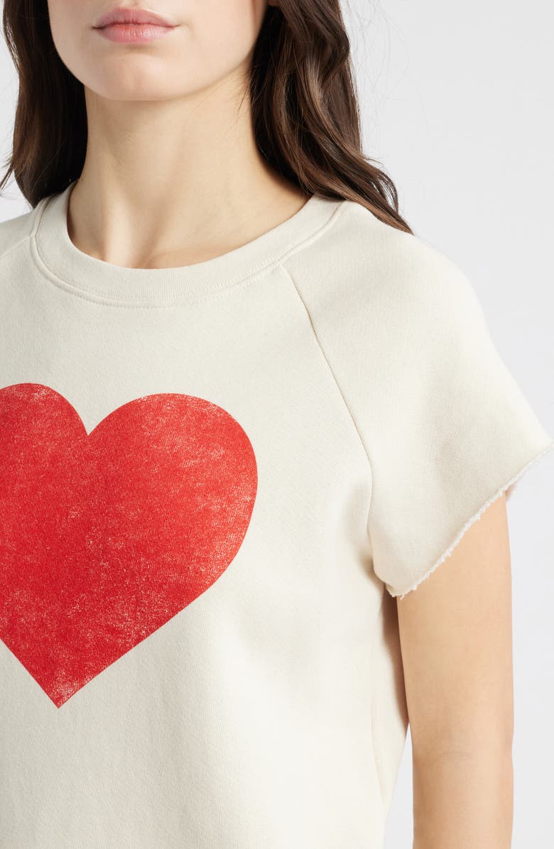 Daydreamer Heart Cutoff Short Sleeve Sweatshirt, Alternate, color, 