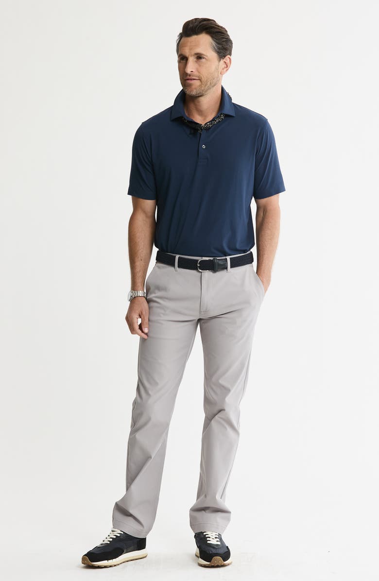 JACHS Performance Stripe Polo, Alternate, color, Navy