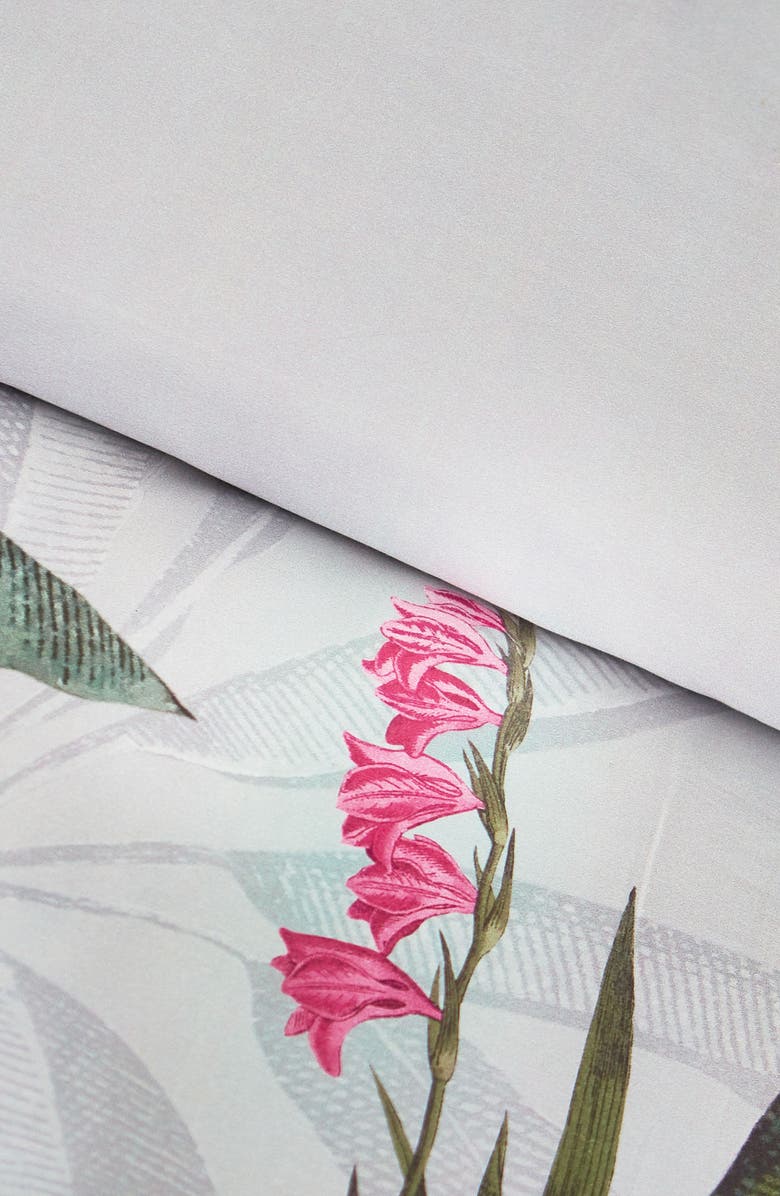 Ted Baker London Pistachio Border Duvet Cover & Sham Set, Alternate, color, Gray