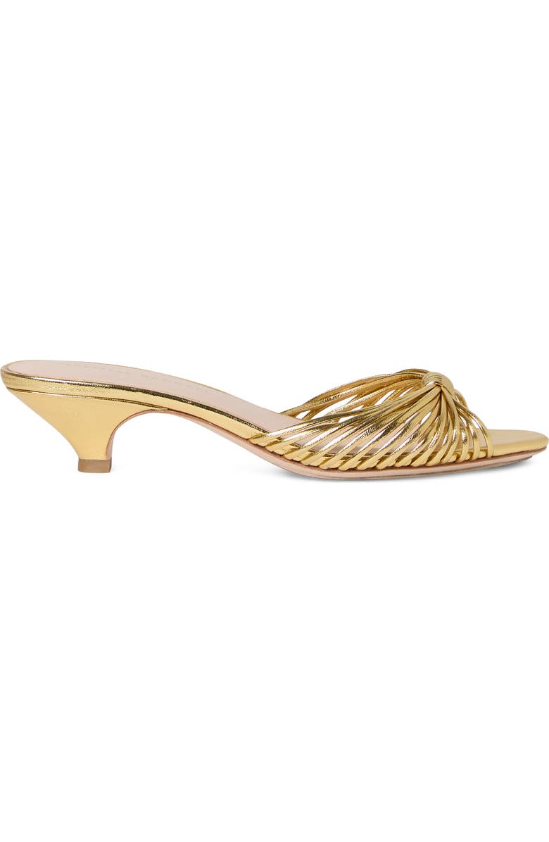 Loeffler Randall Dixie Kitten Heel Slide Sandal, Alternate, color, Gold