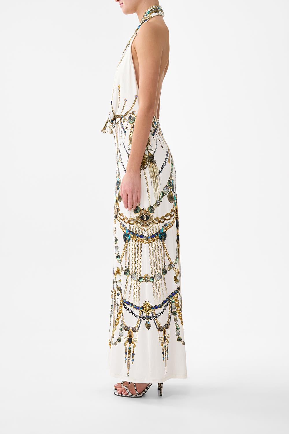 Deep Cowl Plunge Dress - image 2