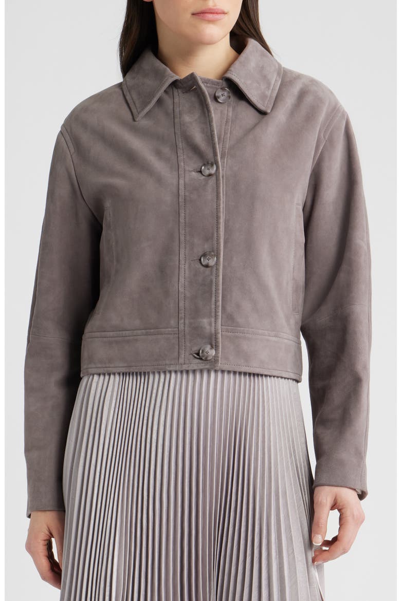 Sadela Suede Jacket, Alternate, color, OPEN PURPLE
