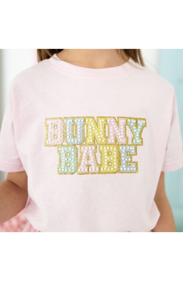 Sweet Wink Bunny Babe Patch Easter Short Sleeve T-Shirt, Alternate, color, 