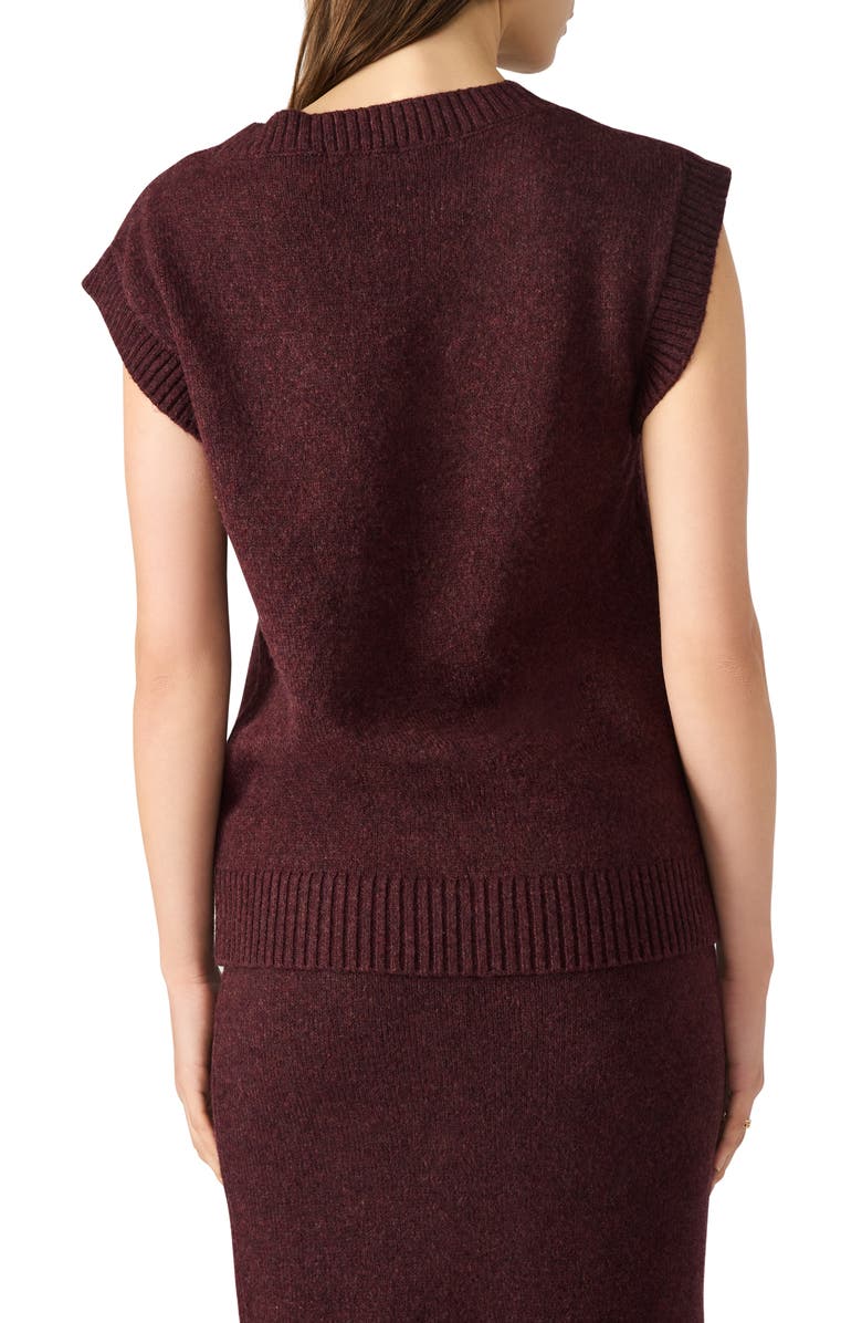 Steve Madden Remy Sweater Vest, Alternate, color, Wine