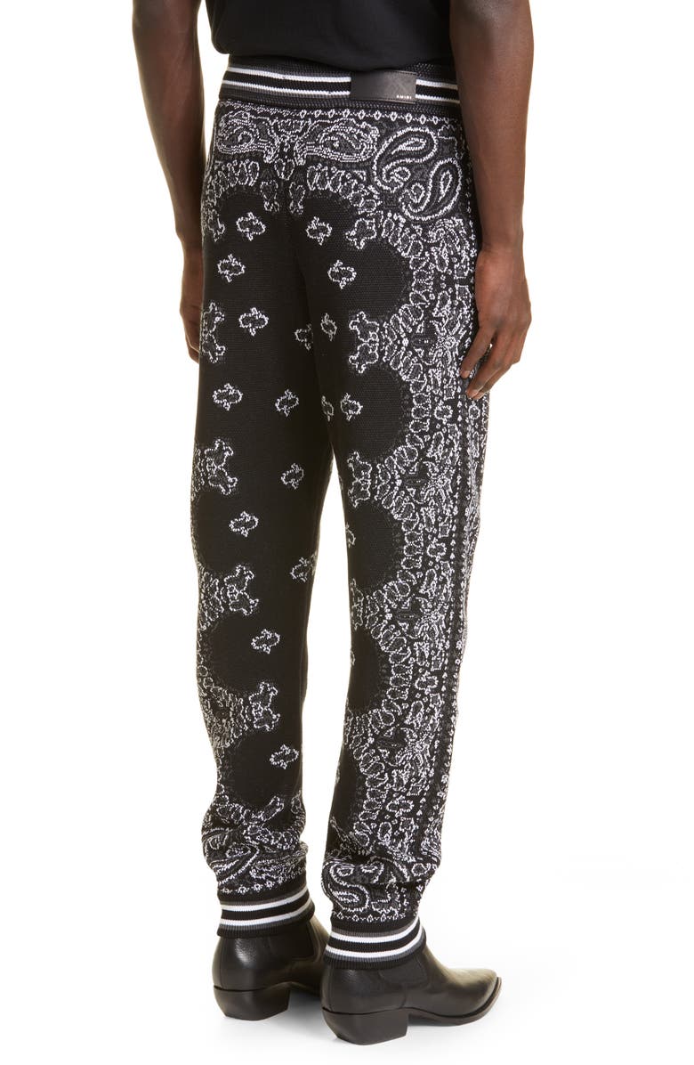 AMIRI Bandana B-Ball Cotton & Cashmere Sweater Joggers, Alternate, color, 