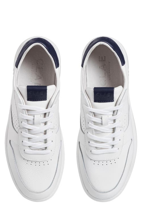 Clae Moses Low Top Leather Sneaker In Red