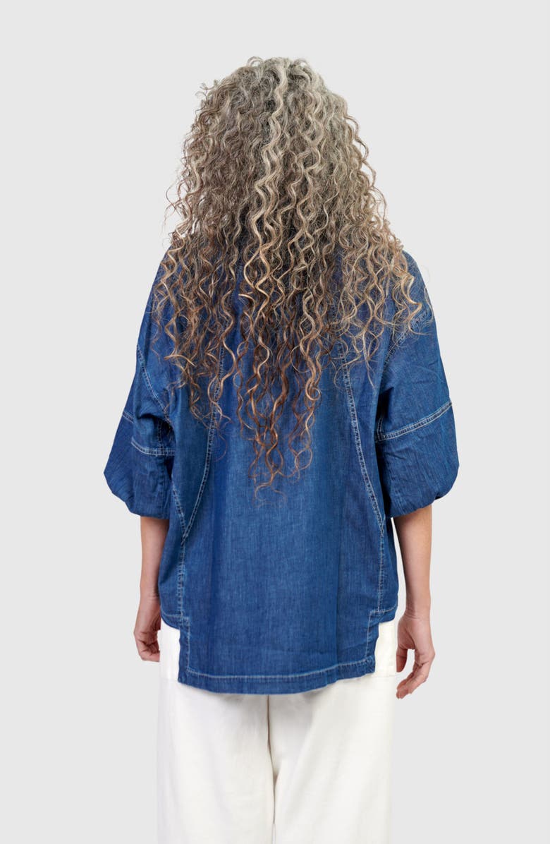 Alembika Pippa Relaxed Blouse, Alternate, color, Denim