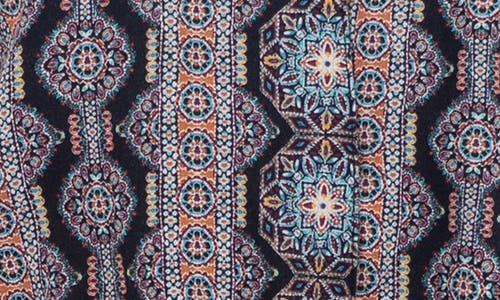 Kut From The Kloth Rebel Printed Knot Front Linen Blend Top In Multi