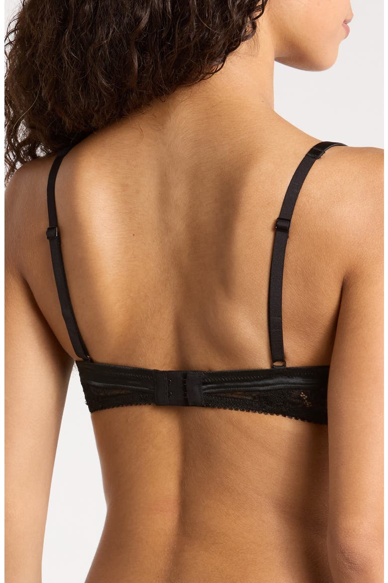 Louise Sheer Demi Bra, Alternate, color, BLACK
