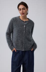 JUANA Brushed Wool-Blend Cardigan