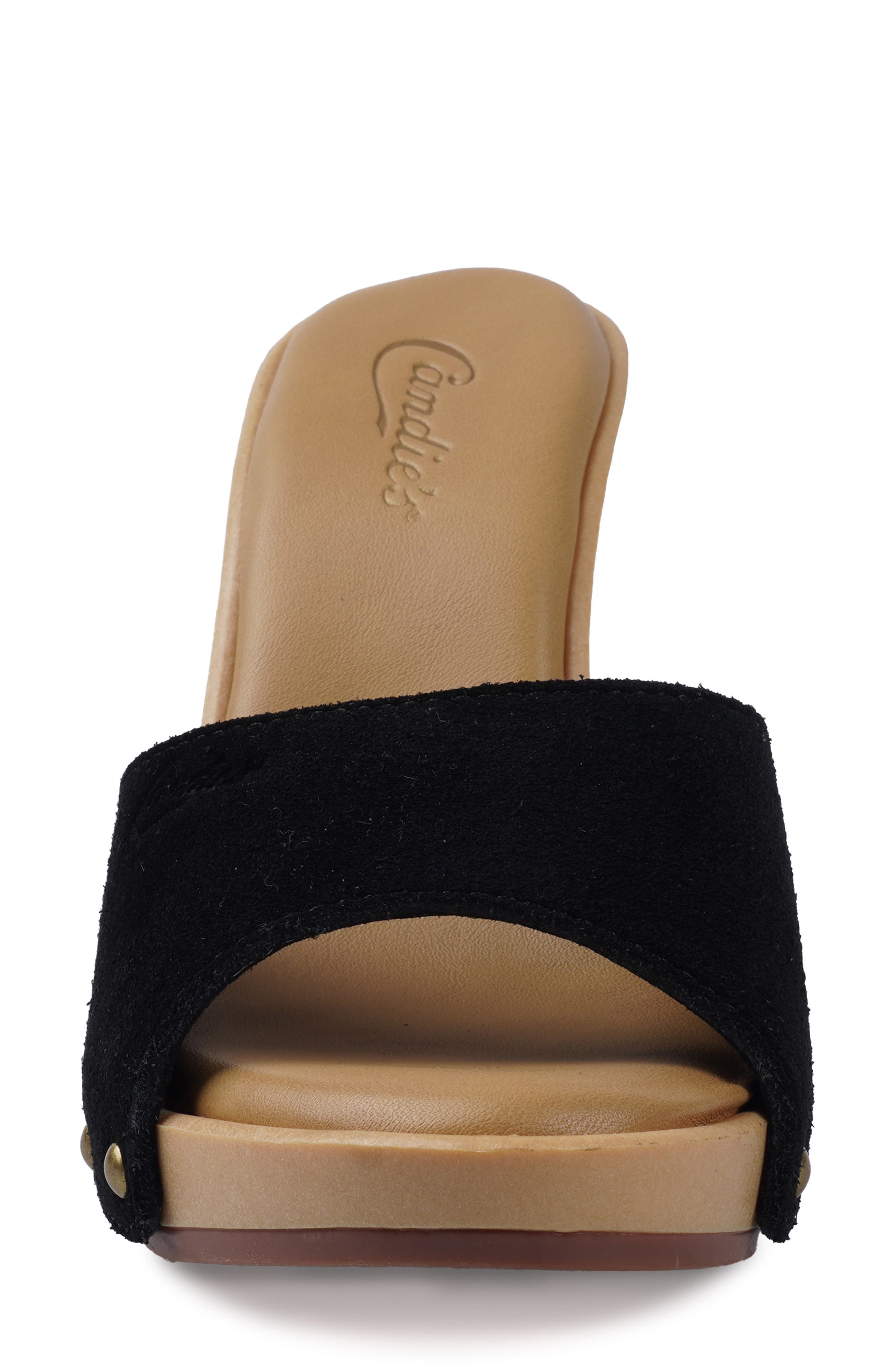 Candie
s AntonellaOMG Slide Sandal, Alternate, color, Black Suede