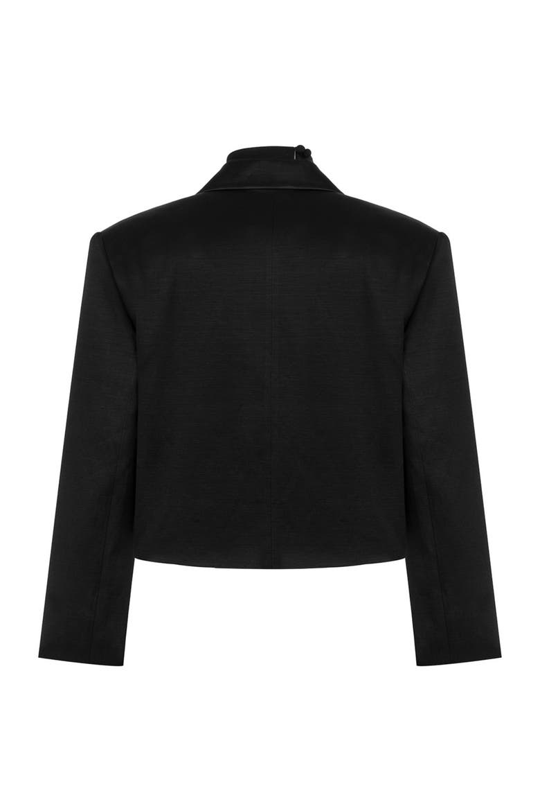 Double-Breasted Short Jacket, Alternate, color, Black