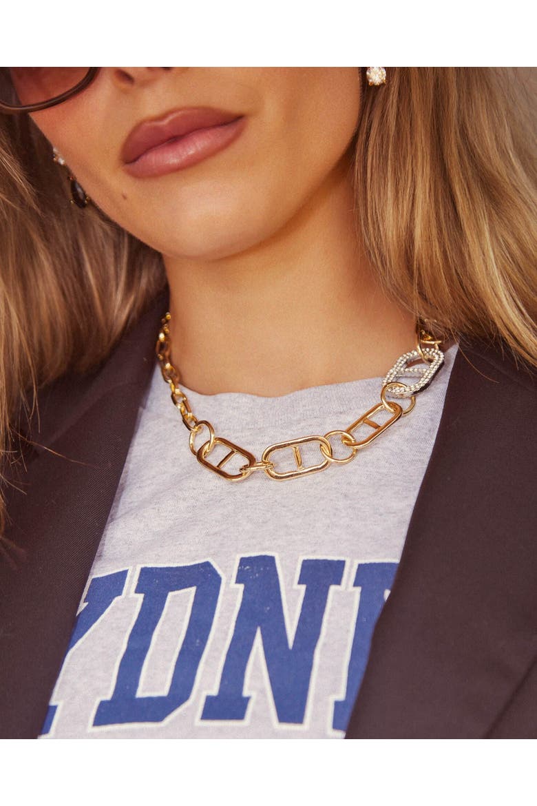 Extra Pill Necklace, Alternate, color, Gold