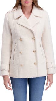 Kensie Bouclé Peacoat