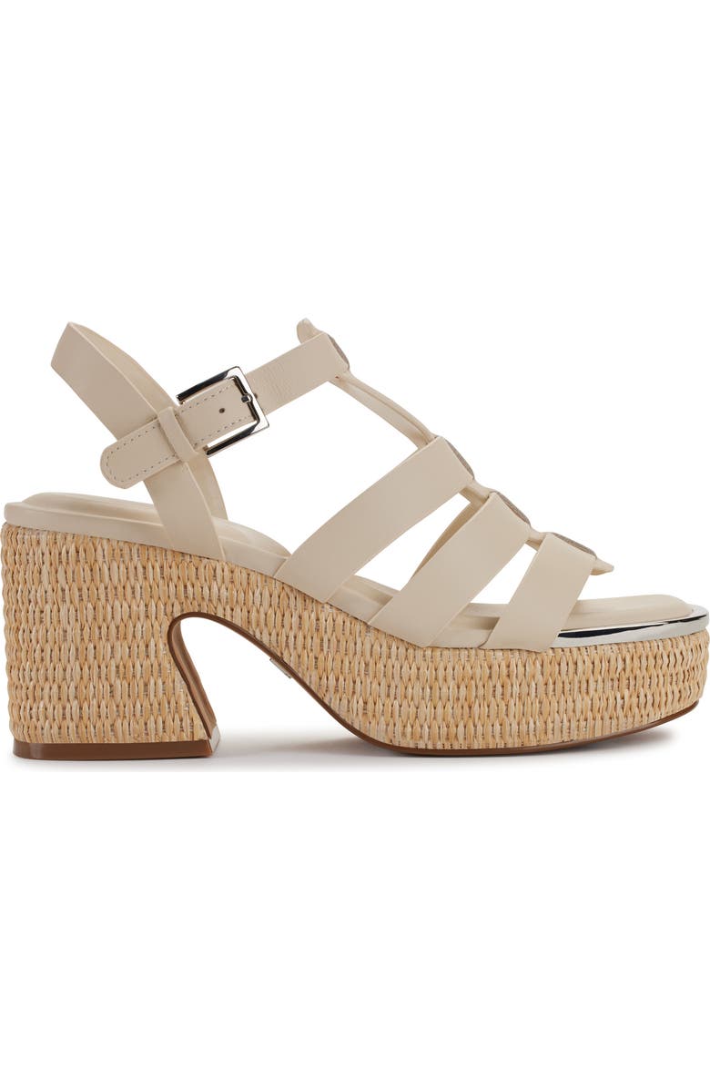 DKNY Fisherman Platform Sandal, Alternate, color, Bone