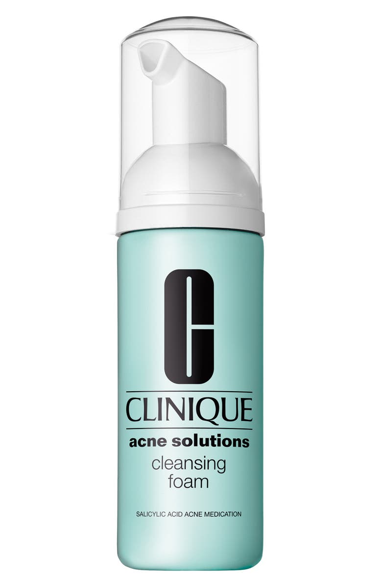 Clinique Acne Solutions<sup>™</sup> Cleansing Foam Face Wash, Main, color,