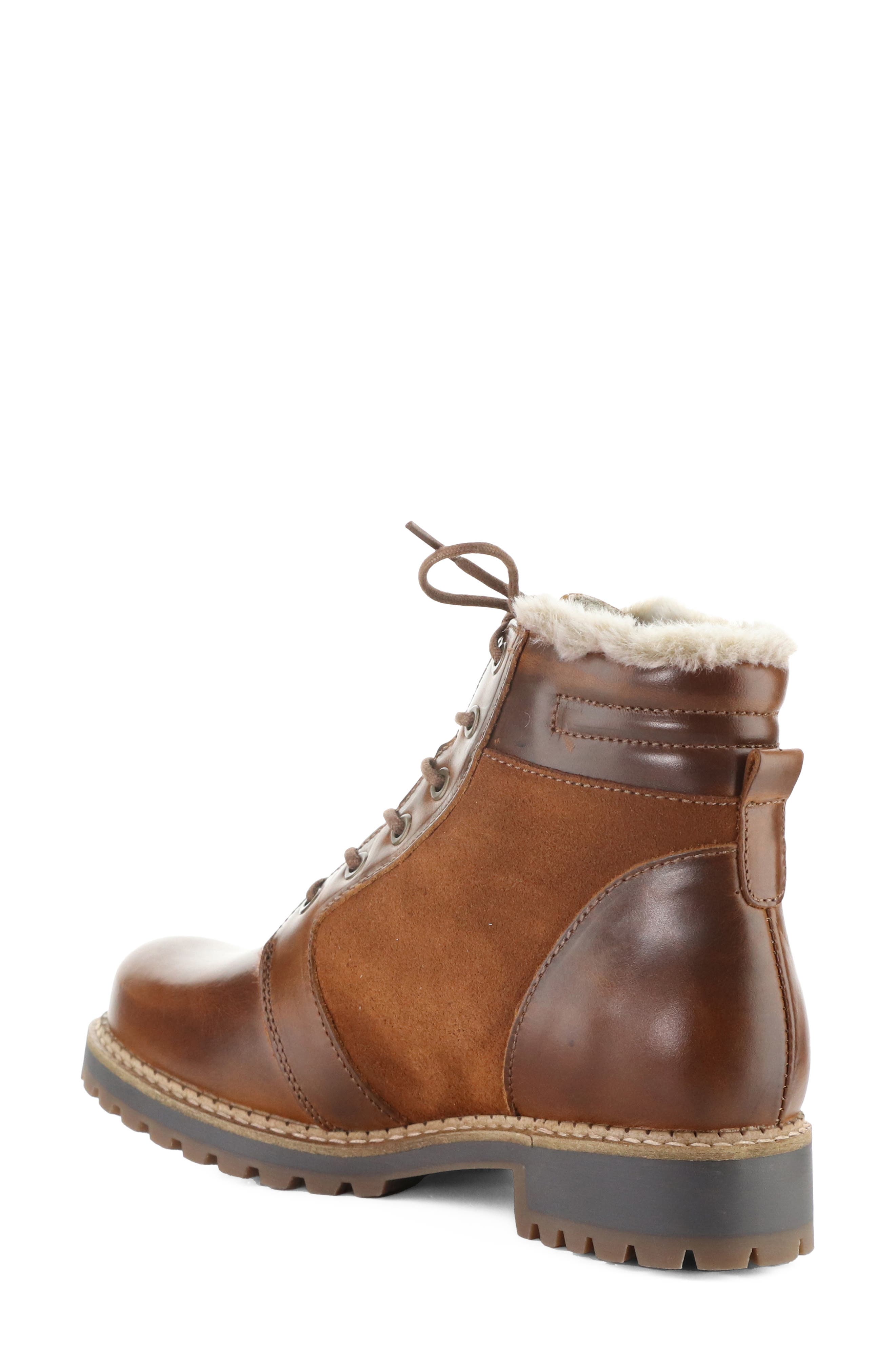 Chill Waterproof Leather Bootie, Alternate, color, COGNAC/ SCOTCH