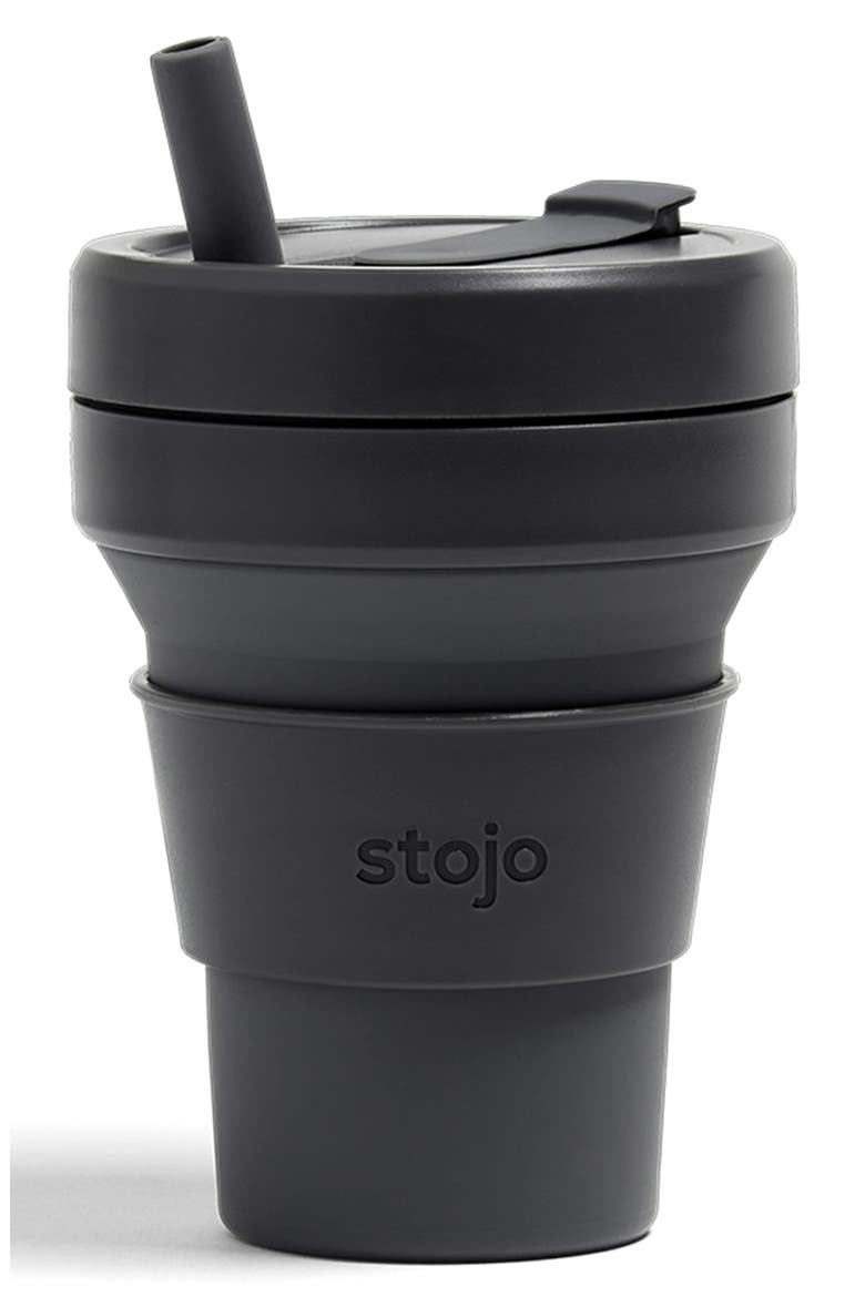 Biggie 16-Ounce Collapsible Cup, Main, color, CARBON